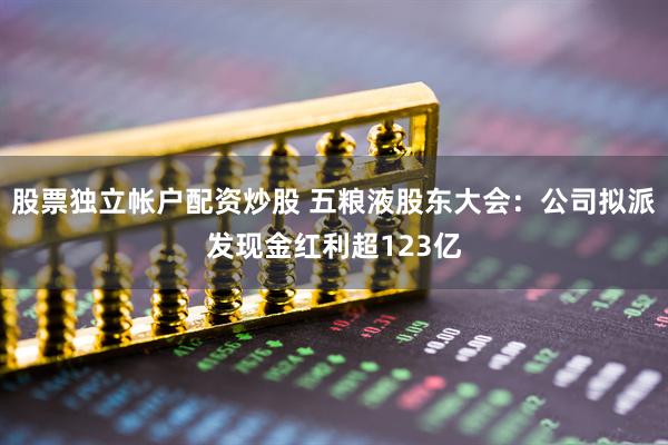 股票独立帐户配资炒股 五粮液股东大会：公司拟派发现金红利超123亿